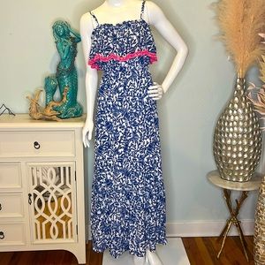 Lilly Pulitzer Adia Dress in Oyster Bay Blue XS